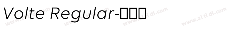 Volte Regular字体转换
